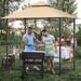 Gymax 8' x 5' BBQ Grill Gazebo 2-Tier Barbecue Canopy Vented Top