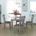 5 Piece Dining Table Set, Industrial Wooden Kitchen Table and 4 Chairs for Dining Room