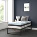 Platform Bed Frame; Pocket Spring Mattress & Memory Foam Topper