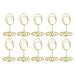 2 Inch Table Number Holder, 10 Pack Wire Place Card Round Shape Clips, Gold Tone - Gold Tone