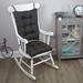 Alcott Hill® Non-Slip Rocking Chair Outdoor Cushion Set Synthetic in Black | 3 H x 17 W in | Wayfair 3195EE67751D4F68B0F1A9B8EC078536
