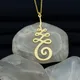 Unalome-Collier de Yoga Spirituel en Or Plaqué Argent Bijoux Cadeaux de Vacances Écriture Faite à