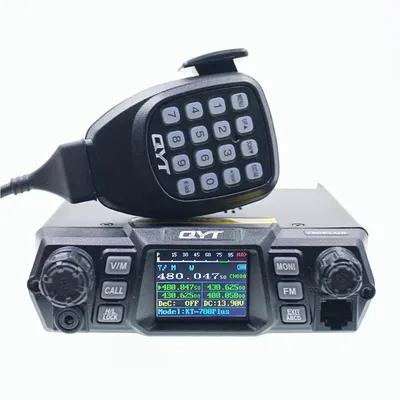 QYT KT-780 Plus Mobile Radio Bande Unique UHF 75W VHF 100W façades Affichage Voiture Transcsec