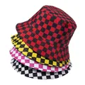 Chapeau plat Hip-Hop Plaid unisexe grille d'automne design de mode chapeau de poisson Suffolk