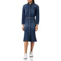 Pinko Damen Latrato Pj867 Denim Fiss Lässiges Kleid, F57_Blau-Saphir-Stern, 32