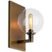 Visual Comfort and Co. Gambit 9" High Aged Brass Wall Sconce