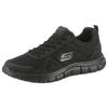 Sneaker SKECHERS "Track-Scloric", Herren, Gr. 44, schwarz, Textil, Leder, sportlich, Schuhe, Freizeitschuh, Halbschuh, Schnürschuh mit Skechers Memory Foam, Topseller