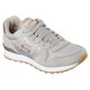 Sneaker SKECHERS "OG 85 - GOLDN GURL", Damen, Gr. 40, grau (taupe), Veloursleder, Textil, Synthetik, sportlich, Schuhe, Schnürschuh, Original-Retro-Jogginschuh mit Air-Cooled Memory Foam, Topseller