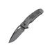 Hogue Sig K320 Tactical Folding Knife 3.5in Black Cerekote Finish CPM-S30V Drop Point Gray Handle Polyamide Nylon 12 Handle 36372