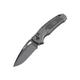 Hogue Sig K320 Tactical Folding Knife 3.5in Black Cerekote Finish CPM-S30V Drop Point Gray Handle Polyamide Nylon 12 Handle 36372