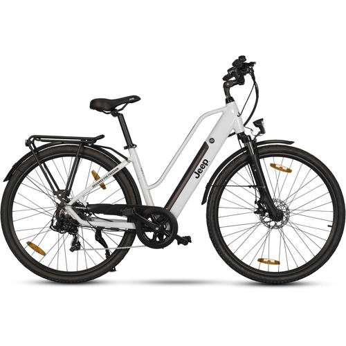 "E-Bike JEEP E-BIKES ""TLR 7011"" E-Bikes Gr. 48 cm, 28 Zoll (71,12 cm), weiß E-Bikes"