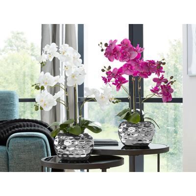 Kunstpflanze CREATIV GREEN "Orchidee", weiß, H:55cm, Polyester, Kunststoff, Kunstpflanzen
