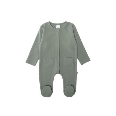Overall LILIPUT "Little One", Kinder, Gr. 62, EURO-Größen, grün (hellgrün), 95% Baumwolle, 5% Polyester, casual, Langarm, Overalls, aus weichem geripptem Material Image