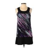 Express Casual Dress - Shift Scoop Neck Sleeveless: Black Print Dresses - Women's Size X-Small