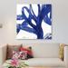 East Urban Home Tenderness Indigo by PI Galerie - Wrapped Canvas Print Canvas, Cotton in Gray | 37 H x 37 W x 1.5 D in | Wayfair