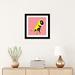 East Urban Home 'Lemon, Square' By Ali Gulec Graphic Art Print on Wrapped Canvas Paper, Cotton in Black/Orange/Pink | 24" H x 24" W x 1" D | Wayfair