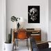 East Urban Home 'Spring Skull' By Ali Gulec Graphic Art Print on Wrapped Canvas Canvas, Cotton in Black/Gray/White | 26 H x 18 W x 1.5 D in | Wayfair