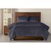 Smithsonian Pleated Velvet Blue-Gray Duvet Cover Set Microfiber/Velvet in Gray/Orange | Queen Duvet Cover + 2 Queen Shams | Wayfair FLBL-XDUQN3