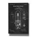 Williston Forge Electric Lights Blueprint Patent Chalkboard - Wrapped Canvas Print Metal in Black/White | 40 H x 26 W x 1.5 D in | Wayfair