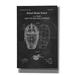 Williston Forge Baseball Catchers Mask Blueprint Patent Chalkboard - Wrapped Canvas Print Metal in Black/White | 40 H x 26 W x 1.5 D in | Wayfair