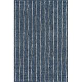 Blue 114 x 79 x 0.5 in Area Rug - Rosecliff Heights Indoor/Outdoor Stripe Area Rug Polypropylene | 114 H x 79 W x 0.5 D in | Wayfair