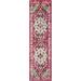 Green/Red 96 x 26 x 0.3 in Living Room Area Rug - Green/Red 96 x 26 x 0.3 in Area Rug - Charlton Home® Akvile Distressed Non-Shedding Living Room Bedroom Dining Home Office Rug-Fuchsia/Light Blue | Wayfair