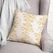 East Urban Home Floral Square Throw Cushion Polyester in Yellow | 18 H x 18 W x 1.5 D in | Wayfair BA07AD2C295B41E8BC768309EECF5237