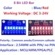 Module indicateur LED 3-24V 8 bits bleu/rouge Anode/cathode commune carte de démarrage pour