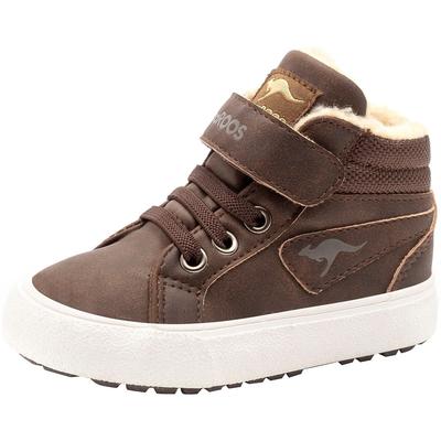 Sneaker KANGAROOS "Kavu III", Gr. 30, braun, Synthetik, sportlich, Schuhe, gefüttert