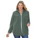 Plus Size Women's Berber Jacket by Woman Within in Pine (Size 30 W)