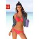 Push-Up-Bikini BUFFALO Gr. 42, Cup C, rot (hummer) Damen Bikini-Sets Ocean Blue