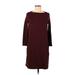 H&M Casual Dress - Sheath: Brown Solid Dresses - Women's Size Small