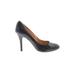 J.Crew Heels: Slip-on Stilleto Minimalist Black Solid Shoes - Women's Size 9 1/2 - Closed Toe