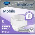 MoliCare Premium Mobile Einweghose: Diskrete Anwendung bei Inkontinenz für Frauen und Männer; 8 Tropfen, Gr. S (60-90 cm Hüftumfang), 14 Stück