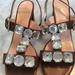 Kate Spade Shoes | Cute Kate Spade Sandals Leather Crystals Sz 10 | Color: Brown | Size: 10