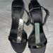 Burberry Shoes | Burberry Black Irvington Heels | Color: Black/Gold | Size: 7
