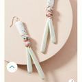 Anthropologie Jewelry | Anthropologie Pamela Drop Earrings | Color: Pink/White | Size: Os