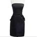 J. Crew Dresses | J. Crew Black Cocktail Strapless Dress With Ruffle Pockets | Color: Black | Size: 14