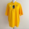 Adidas Jackets & Coats | Adidas Arizona State Sun Devils Short Sleeve Half Zip Shirt Jacket Medium | Color: Yellow | Size: M