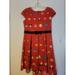 Disney Dresses | Disney Tsum Tsum Girls Size Xl 14-16 Disney Characters Red Bow Zip Up Dress | Color: Red | Size: 14g