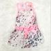Jessica Simpson Dog | Jessica Simpson Pet Dress With Bow, Medium | Color: Gray/Pink | Size: M