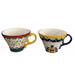 Anthropologie Kitchen | Biscuit For Anthropologie Tea Cups - A Pair | Color: Blue/White | Size: Os