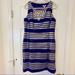 Lilly Pulitzer Dresses | Lilly Pulitzer Beaded Shift Navy Metallic Size 10 | Color: Blue/Gold | Size: 10