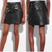 Coach Skirts | Coach Black Leather Runway Moto Skirt | Color: Black | Size: 6