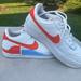 Nike Shoes | Limited Edition Nike Air Force 1s | Color: Blue/Orange | Size: 8