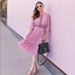 Anthropologie Dresses | Anthropologie Gal Meets Glam Finely Dress Size 8 New Pink Polka Dots | Color: Green/Pink | Size: 8