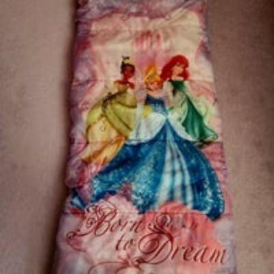 Disney Other | Disney Princess Camping Sleeping Bag | Color: Green/Pink | Size: Osg