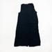 Madewell Dresses | Madewell Women's Heather Button Front Crepe Sleeveless Black Midi Dress Xxs | Color: Black | Size: Xxs