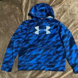 Under Armour Shirts & Tops | Boys Under Armour Hoodie Sweatshirt Youth Large Ylg Blue | Color: Blue/Gray | Size: Lb