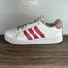 Adidas Shoes | Adidas Grand Court K White / Glitter Pink Eg5136 Girls Size 2 | Color: Pink/White | Size: 2bb